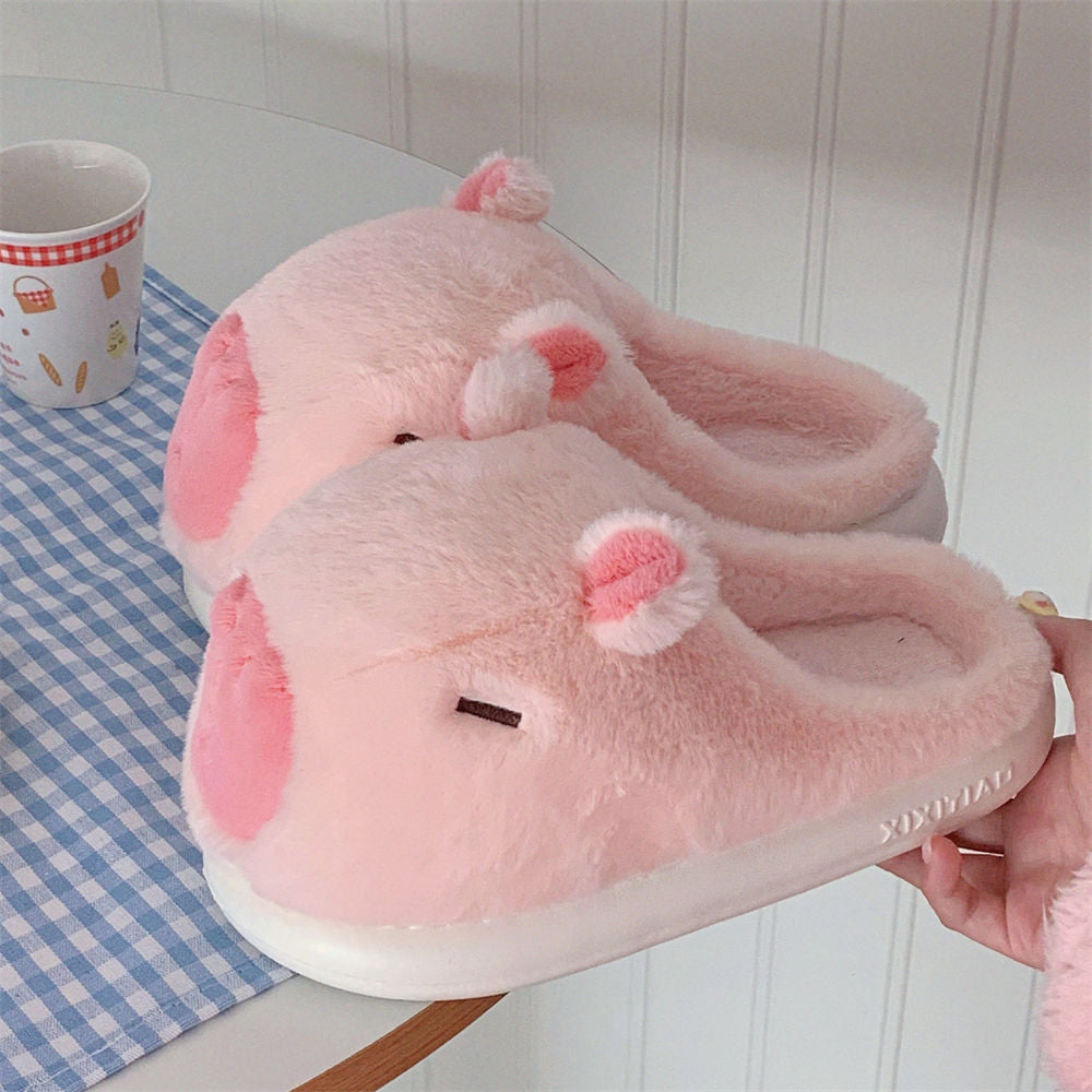 Home Warm Cute Cartoon Capabala Cotton Slippers