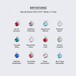 Personalized Name Engraving Necklace Birthstone Pendants Stackable Jewelry Birthday Gift For Women Mom Wife Daughter Friend